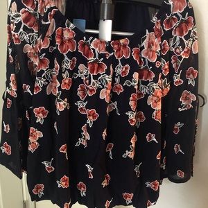 Ember floral blouse